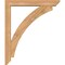 Ekena Millwork Thorton Slat Smooth Bracket w/ Offset Brace, Western Red Cedar, 5 1/2"W x 34"D x 40"H BKT0604X34X40THR06SWR - alternate 4